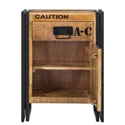 Wolf-Möbel Meuble bas Iron - Manguier massif / Fer - Manguier / Noir -Meubles de salle de bain Soldes 2022 1000229510 220407 050 DETAILS P000000001000229510