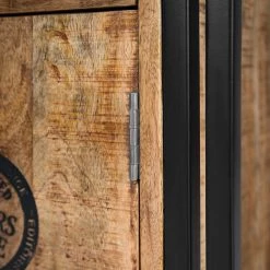 Wolf-Möbel Meuble bas Iron - Manguier massif / Fer - Manguier / Noir -Meubles de salle de bain Soldes 2022 1000229510 220407 100 DETAILS P000000001000229510