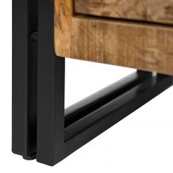 Wolf-Möbel Meuble bas Iron - Manguier massif / Fer - Manguier / Noir -Meubles de salle de bain Soldes 2022 1000229510 220407 120 DETAILS P000000001000229510