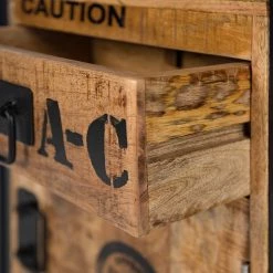 Wolf-Möbel Meuble bas Iron - Manguier massif / Fer - Manguier / Noir -Meubles de salle de bain Soldes 2022 1000229510 220407 130 DETAILS P000000001000229510