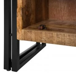 Wolf-Möbel Meuble bas Iron - Manguier massif / Fer - Manguier / Noir -Meubles de salle de bain Soldes 2022 1000229510 220407 150 DETAILS P000000001000229510