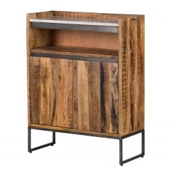 Wolf-Möbel Meuble bas Marble I - Manguier massif - Manguier / Marbre blanc