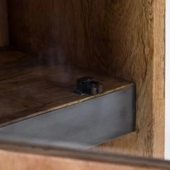 Wolf-Möbel Armoire de salle de bain Marble - Manguier massif - Manguier / Marbre blanc - Largeur : 35 cm -Meubles de salle de bain Soldes 2022 1000229523 210622 10224500008 DETAILS P000000001000229523