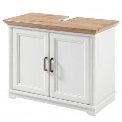 Ridgevalley Meuble sous lavabo Jasmund - Imitation pin blanc / Imitation chêne artisan