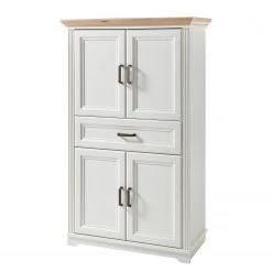 Ridgevalley Armoire de salle de bain Jasmund - Imitation pin blanc / Imitation chêne artisan