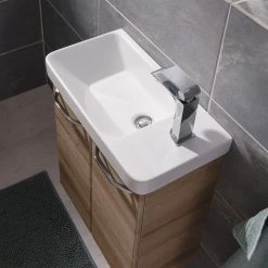 Fackelmann Meuble avec vasque Milano I - Imitation chêne noueux -Meubles de salle de bain Soldes 2022 1000236094 201216 14230200133 MOOD DETAILS P000000001000236094 mood