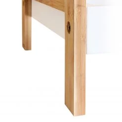 Mørteens Étagère Rinna II - Bambou massif - Blanc / Bambou - Hauteur : 100 cm -Meubles de salle de bain Soldes 2022 1000241527 211223 12371700095 DETAILS P000000001000241527