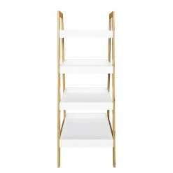 Mørteens Étagère Rinna I - Bambou massif - Blanc / Bambou -Meubles de salle de bain Soldes 2022 1000241530 211223 12371700050 DETAILS P000000001000241530