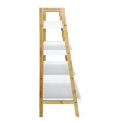 Mørteens Étagère Rinna I - Bambou massif - Blanc / Bambou -Meubles de salle de bain Soldes 2022 1000241530 211223 12371700061 DETAILS P000000001000241530