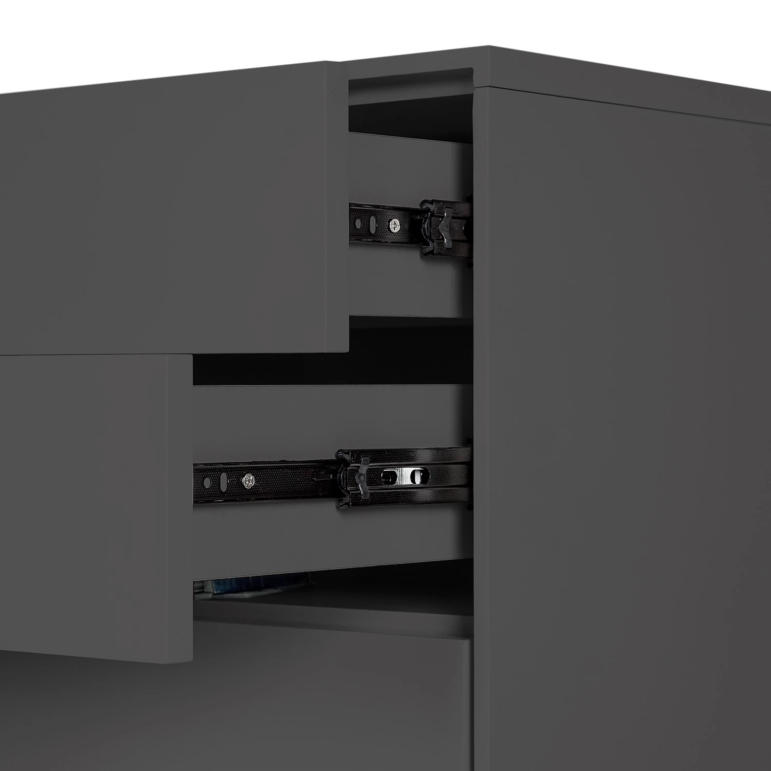 Mørteens Meuble bas Lindholm I - Partiellement en chêne massif - Gris mat 11 Mørteens Meuble bas Lindholm I - Partiellement en chêne massif - Gris mat – Image 9