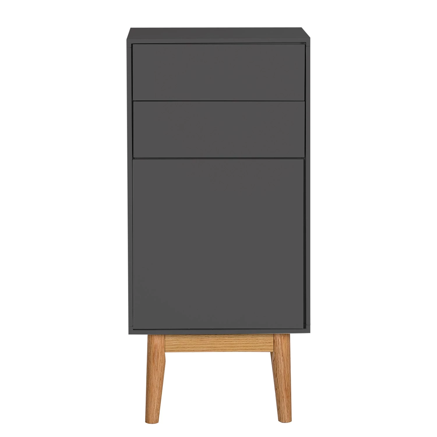 Mørteens Meuble bas Lindholm I - Partiellement en chêne massif - Gris mat 7 Mørteens Meuble bas Lindholm I - Partiellement en chêne massif - Gris mat – Image 5