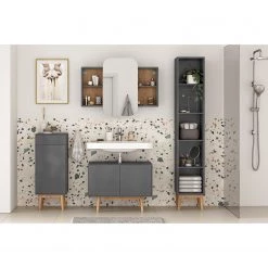 Mørteens Armoire de toilette Lindholm I - Gris mat -Meubles de salle de bain Soldes 2022 1000247255 210909 16341600010 MOOD DETAILS P000000001000247255 mood