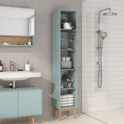 Mørteens Étagère Lindholm V - Partiellement en chêne massif - Menthe 15 Mørteens Étagère Lindholm V - Partiellement en chêne massif - Menthe -Meubles de salle de bain Soldes 2022 1000247256 210914 15363300036 MOOD DETAILS P000000001000247256 mood