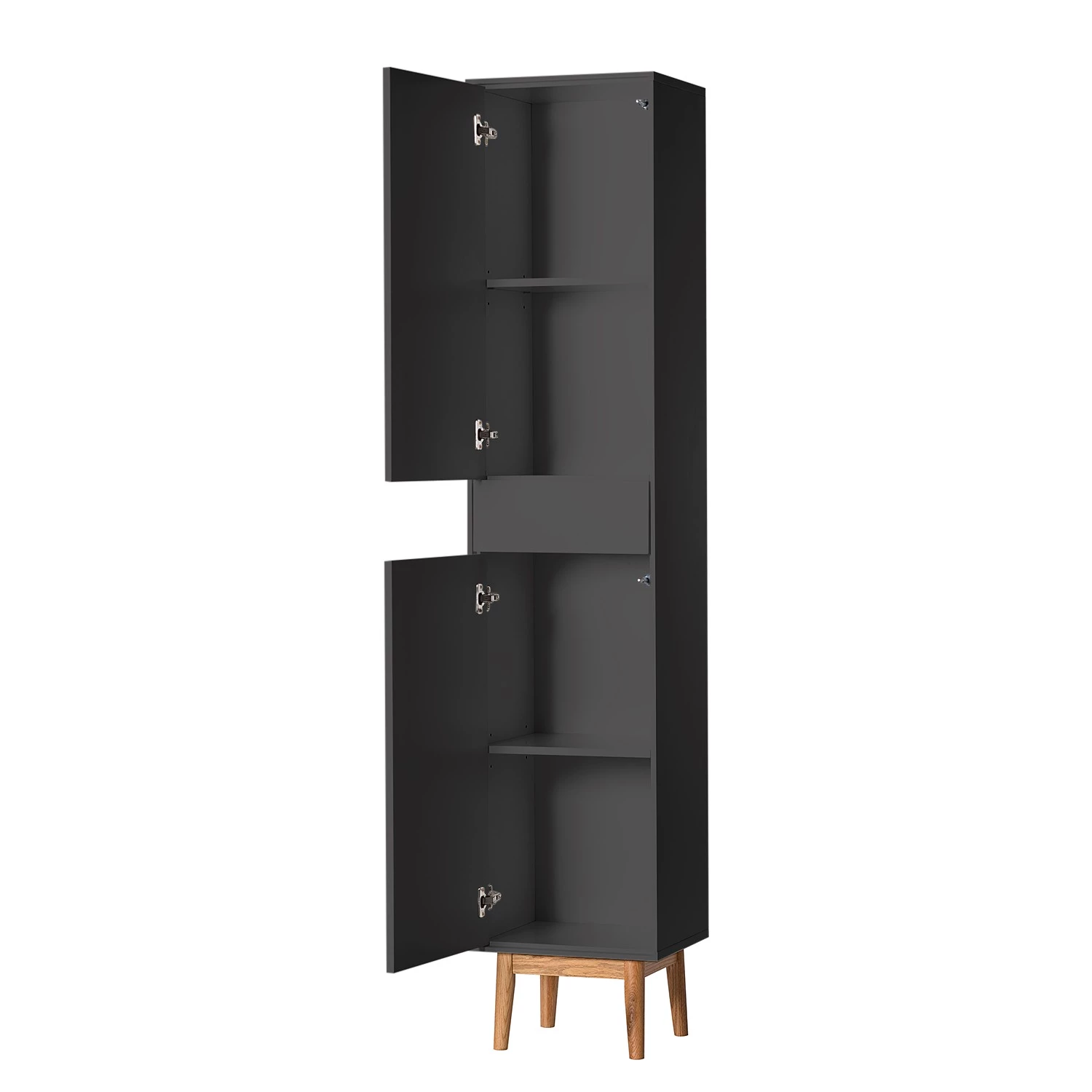 Mørteens Salle de bain Lindholm I (4 éléments) - Partiellement en chêne massif - Gris mat 13 Mørteens Salle de bain Lindholm I (4 éléments) - Partiellement en chêne massif - Gris mat – Image 11