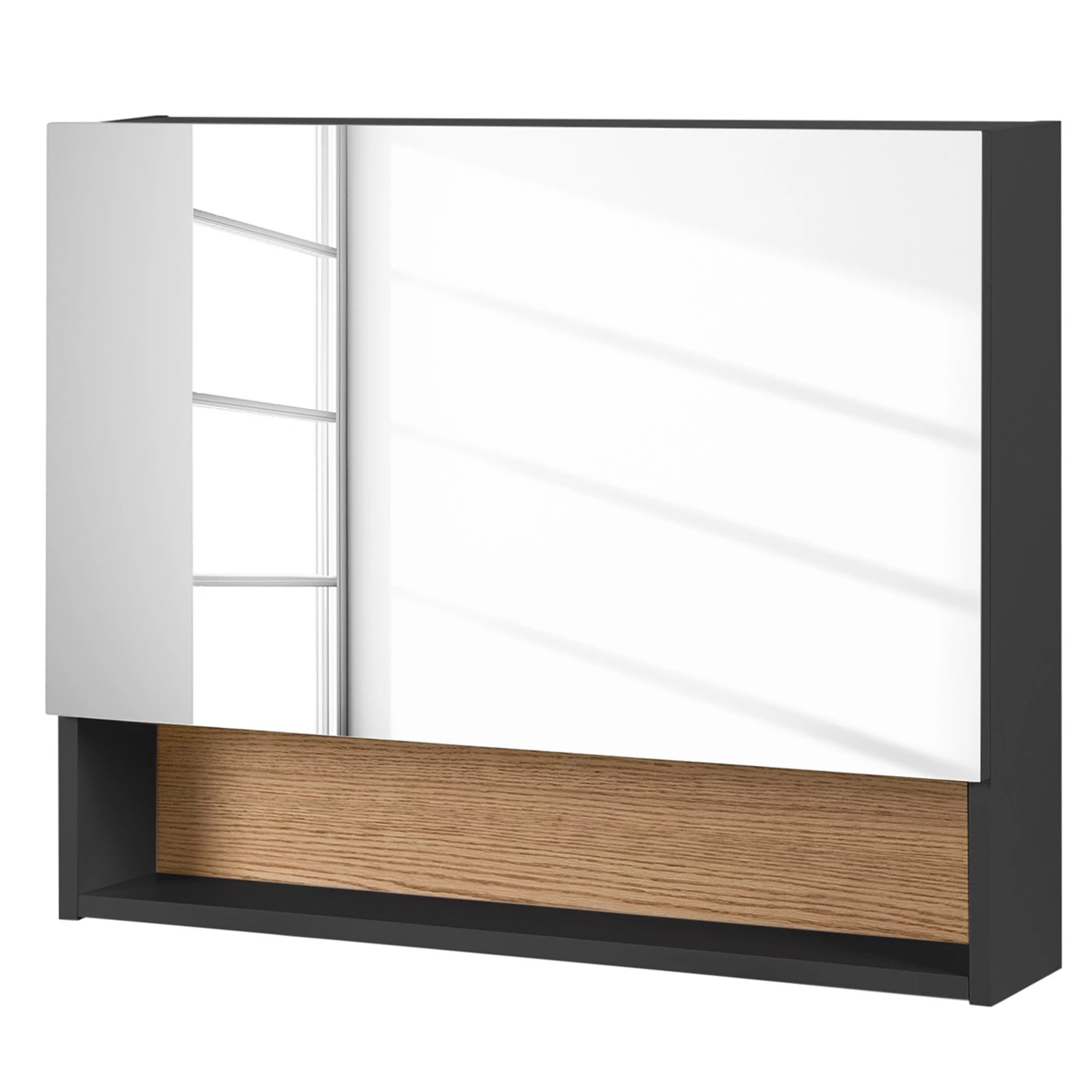 Mørteens Salle de bain Lindholm IV (3 éléments) - Partiellement en chêne massif - Gris mat 7 Mørteens Salle de bain Lindholm IV (3 éléments) - Partiellement en chêne massif - Gris mat – Image 5