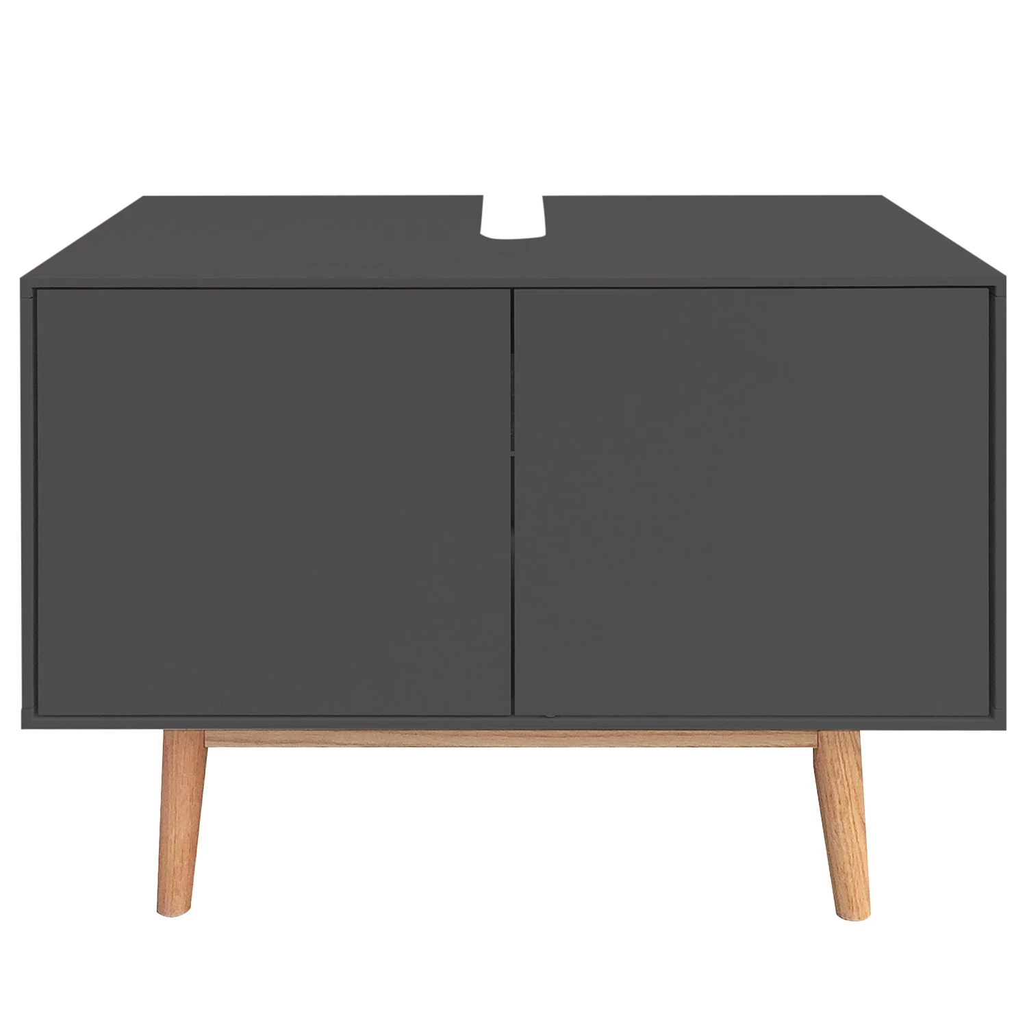 Mørteens Salle de bain Lindholm V (3 éléments) - Partiellement en chêne massif - Gris mat 11 Mørteens Salle de bain Lindholm V (3 éléments) - Partiellement en chêne massif - Gris mat – Image 9