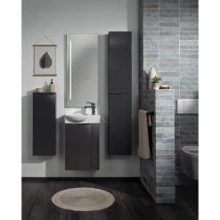 Fackelmann Meuble bas Luna - Anthracite -Meubles de salle de bain Soldes 2022 1000249487 210219 10403300003 MOOD DETAILS P000000001000249487 mood