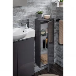 Fackelmann Meuble bas Luna - Anthracite -Meubles de salle de bain Soldes 2022 1000249487 210219 10403500004 MOOD DETAILS P000000001000249487 mood
