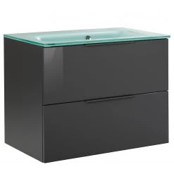 Fackelmann Meuble avec vasque Luna - Avec vasque en céramique - Anthracite -Meubles de salle de bain Soldes 2022 1000249488 210219 10404700011 DETAILS P000000001000249488