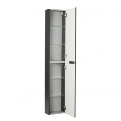 Fackelmann Colonne de salle de bain Luna - Anthracite -Meubles de salle de bain Soldes 2022 1000249496 210219 10410200021 DETAILS P000000001000249496