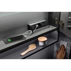 Fackelmann Armoire de toilette Luna - Avec éclairage - Anthracite -Meubles de salle de bain Soldes 2022 1000249497 210219 10411100027 DETAILS P000000001000249497