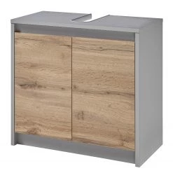 Red Living Meuble sous vasque Romslo - Imitation chêne sauvage / Gris