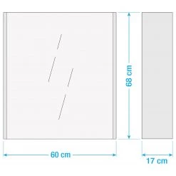 Red Living Armoire de toilette Romslo - gris -Meubles de salle de bain Soldes 2022 1000249554 211014 165805000555 SKETCH DETAILS P000000001000249554 sketch