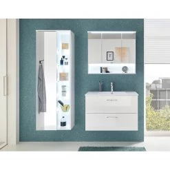 Loftscape Meuble avec vasque Lombos II - Blanc brillant -Meubles de salle de bain Soldes 2022 1000249556 210322 08124000027 MOOD DETAILS P000000001000249556 mood