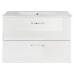 Loftscape Meuble avec vasque Lombos II - Blanc brillant -Meubles de salle de bain Soldes 2022 1000249556 210408 11001900002 DETAILS P000000001000249556