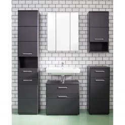 Trendteam Armoire de toilette Monte - Sans éclairage - Gris -Meubles de salle de bain Soldes 2022 1000253350 210322 07491500010 MOOD DETAILS P000000001000253350 mood