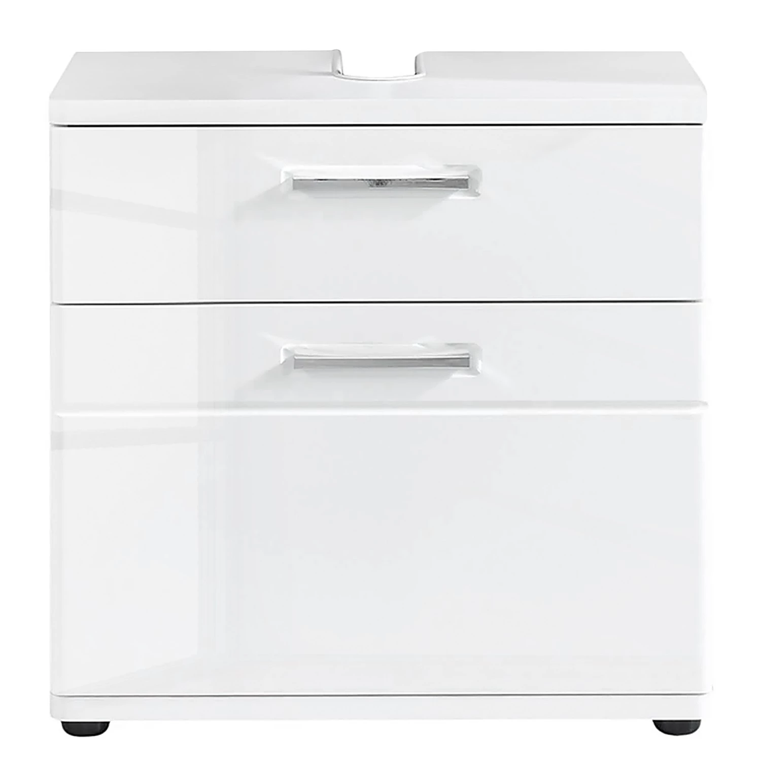 Trendteam Meuble sous lavabo Monte - Blanc brillant 3 Trendteam Meuble sous lavabo Monte - Blanc brillant