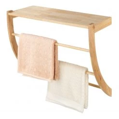 WENKO Étagère murale Norway - Noyer massif