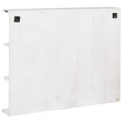 Wolf-Möbel Armoire de toilette Maison - Acacia massif - Acacia couleur pierre / Blanc cassé -Meubles de salle de bain Soldes 2022 1000257221 220406 045 DETAILS P000000001000257221