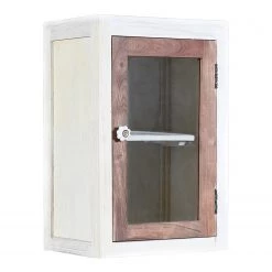 Wolf-Möbel Salle de bain Maison II (4 éléments) - Acacia massif - Acacia couleur pierre / Blanc cassé -Meubles de salle de bain Soldes 2022 1000257399 211216 082018000117 DETAILS P000000001000257399