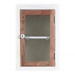 Wolf-Möbel Salle de bain Maison II (4 éléments) - Acacia massif - Acacia couleur pierre / Blanc cassé -Meubles de salle de bain Soldes 2022 1000257399 211216 082018000123 DETAILS P000000001000257399