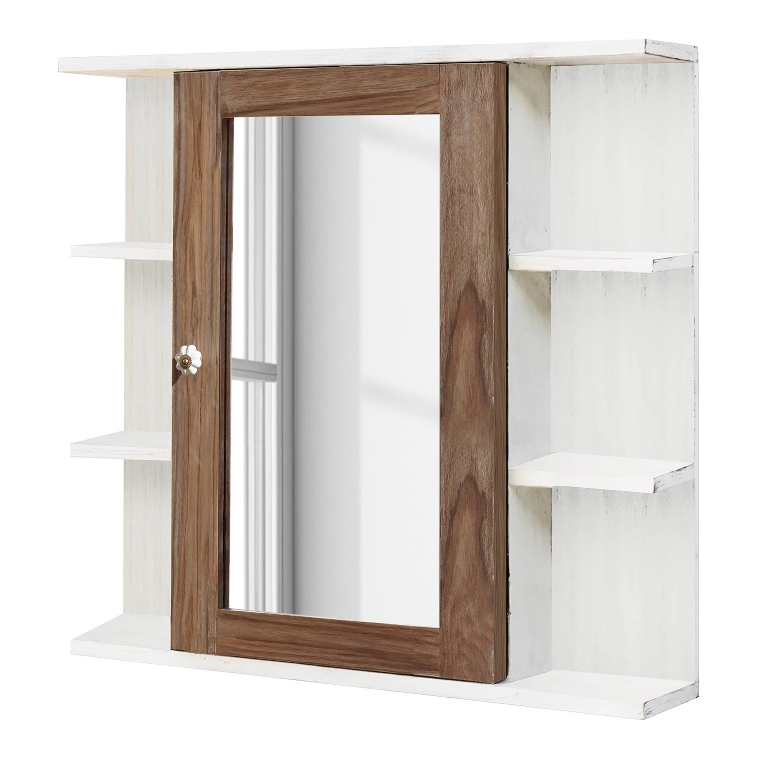 Wolf-Möbel Salle de bain Maison IV (2 éléments) - Acacia massif - Acacia couleur pierre / Blanc cassé 4 Wolf-Möbel Salle de bain Maison IV (2 éléments) - Acacia massif - Acacia couleur pierre / Blanc cassé – Image 2