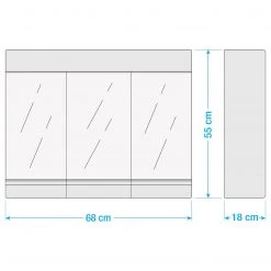 Jokey Armoire de toilette Alida - Éclairage inclus - Blanc -Meubles de salle de bain Soldes 2022 1000261828 211014 084257000539 SKETCH DETAILS P000000001000261828 sketch
