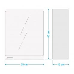 Jokey Armoire de toilette Xivi - Blanc -Meubles de salle de bain Soldes 2022 1000261844 211008 0837050000501 SKETCH DETAILS P000000001000261844 sketch