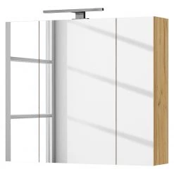 Germania Armoire de toilette Avino - Avec éclairage - Imitation chêne de Navarre