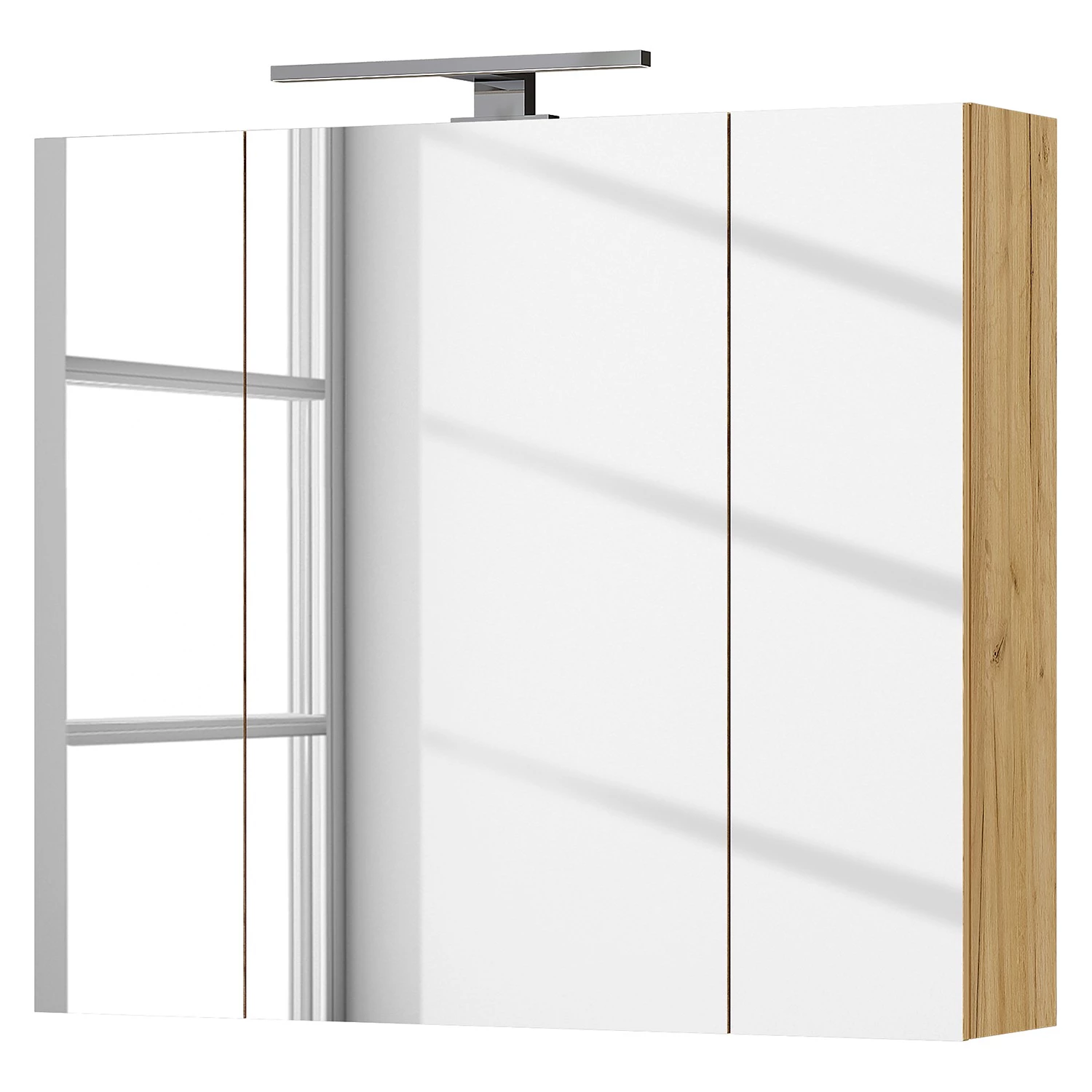 Germania Armoire de toilette Avino - Avec éclairage - Imitation chêne de Navarre 3 Germania Armoire de toilette Avino - Avec éclairage - Imitation chêne de Navarre