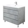 Posseik Meuble avec vasque Kali II - Blanc / Blanc brillant - Imitation béton - Largeur : 90 cm 2 Posseik Meuble avec vasque Kali II - Blanc / Blanc brillant - Imitation béton - Largeur : 90 cm -Meubles de salle de bain Soldes 2022 1000263128 210428 14435100014 IMAGE P000000001000263128
