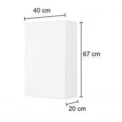 Giessbach Meuble haut Tira - Verre Gris / Imitation chêne Wotan -Meubles de salle de bain Soldes 2022 1000267057 210601 09302400055 SKETCH DETAILS P000000001000267057 sketch
