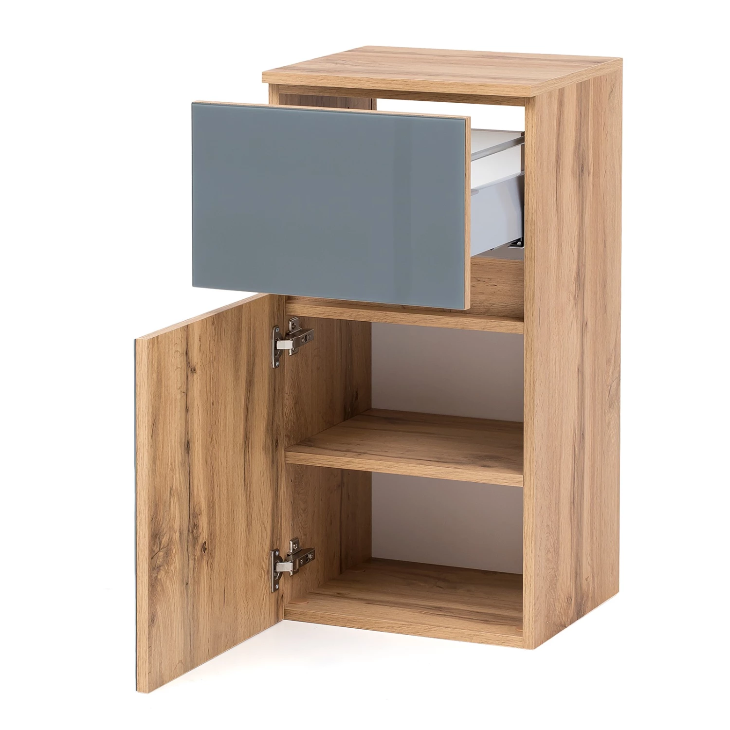 Giessbach Meuble bas Tira - Verre Gris / Imitation chêne Wotan 9 Giessbach Meuble bas Tira - Verre Gris / Imitation chêne Wotan – Image 7