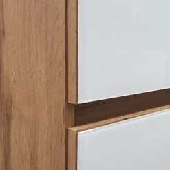 Giessbach Armoire de salle de bain Tira - Verre Blanc / Imitation chêne Wotan -Meubles de salle de bain Soldes 2022 1000267061 210601 09432000399 DETAILS P000000001000267061