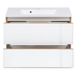 Giessbach Meuble avec vasque Tira - Verre Blanc / Imitation chêne Wotan - Largeur : 80 cm 20 Giessbach Meuble avec vasque Tira - Verre Blanc / Imitation chêne Wotan - Largeur : 80 cm -Meubles de salle de bain Soldes 2022 1000267063 210601 09312500118 DETAILS P000000001000267063