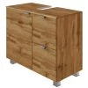 Giessbach Meuble sous lavabo Suba - Imitation chêne wotan -Meubles de salle de bain Soldes 2022 1000267476 210519 10261100012 IMAGE P000000001000267476