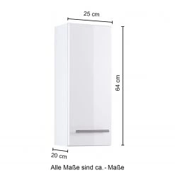 Giessbach Meuble haut Kopenhagen - Violet brillant - Largeur : 25 cm -Meubles de salle de bain Soldes 2022 1000273861 210708 13182900052 SKETCH DETAILS P000000001000273861 sketch