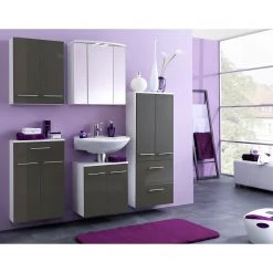 Giessbach Meuble haut Kopenhagen - Gris brillant - Largeur : 50 cm -Meubles de salle de bain Soldes 2022 1000273863 210708 13183000066 MOOD DETAILS P000000001000273863 mood