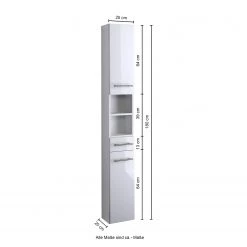 Giessbach Colonne de salle de bain Kopenhagen - Gris brillant - Largeur : 25 cm -Meubles de salle de bain Soldes 2022 1000273866 210708 13183200099 SKETCH DETAILS P000000001000273866 sketch