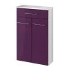 Giessbach Meuble bas Kopenhagen - Blanc brillant / Blanc - Violet brillant - Largeur : 50 cm -Meubles de salle de bain Soldes 2022 1000273874 210708 13183400131 IMAGE P000000001000273874